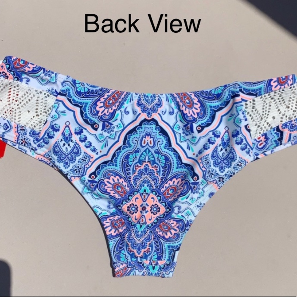 NWT GOSSIP Mandala Design Hipster Bikini Swim Bathing Suit Bottoms M - Picture 3 of 7
